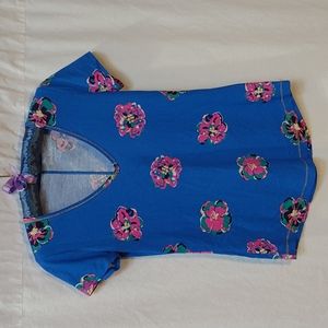 Lilly Pulitzer Floral V-neck Tee